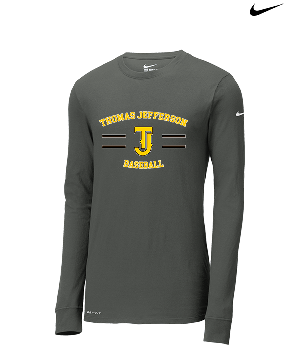 Thomas Jefferson HS Baseball Curve 2 - Mens Nike Longsleeve