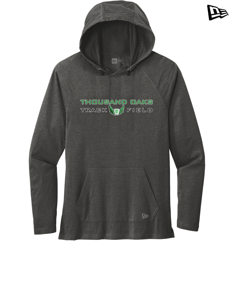 Thousand Oaks HS Track Logo - New Era Tri Blend Hoodie
