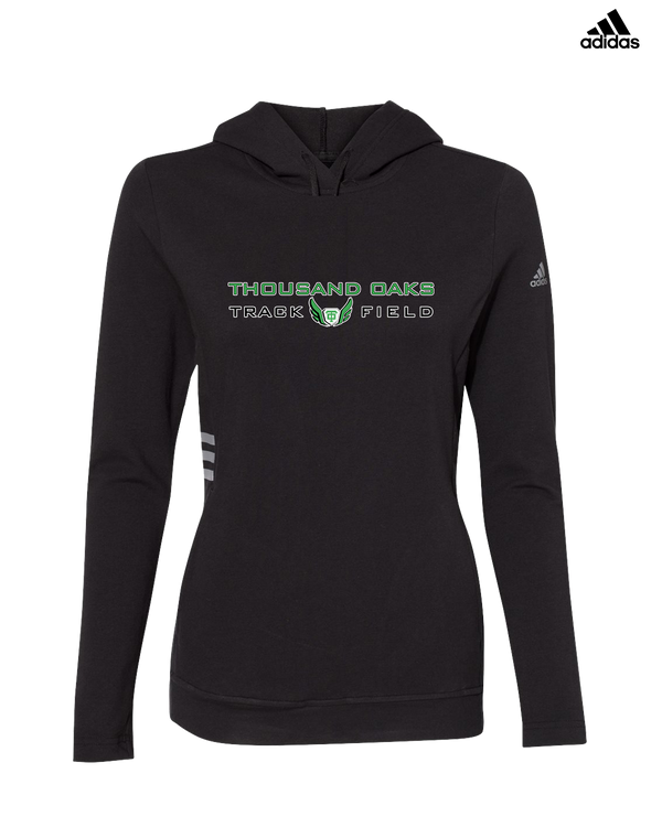 Thousand Oaks HS Track Logo - Adidas Women's Lightweight Hooded Sweatshirt