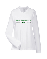 Thousand Oaks HS Track Logo - Womens Performance Long Sleeve