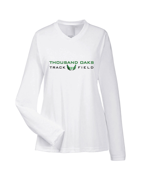 Thousand Oaks HS Track Logo - Womens Performance Long Sleeve