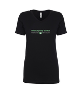 Thousand Oaks HS Track Logo - Womens V-Neck