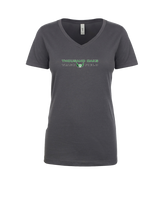 Thousand Oaks HS Track Logo - Womens V-Neck