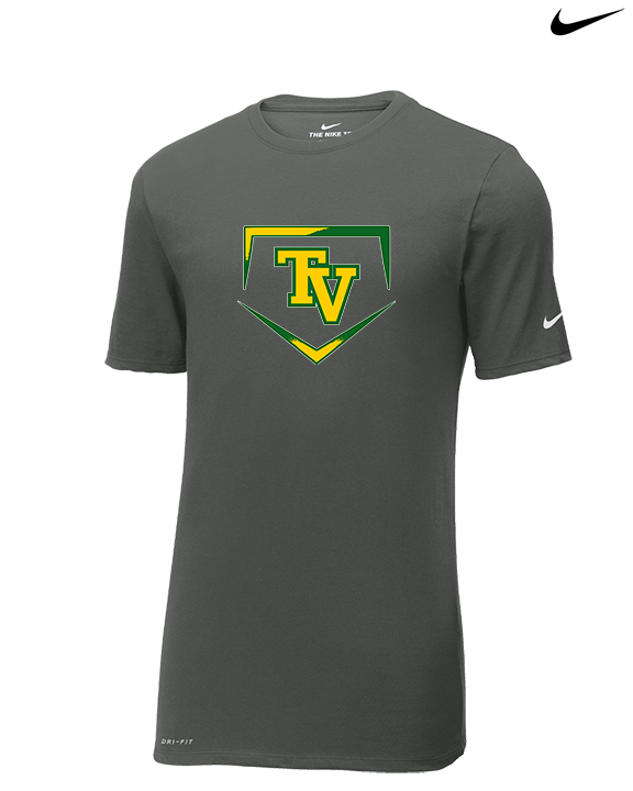 Tippecanoe Valley HS Softball Plate - Mens Nike Cotton Poly Tee