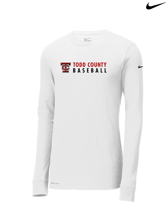 Todd County HS Baseball Basic - Mens Nike Longsleeve