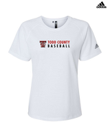 Todd County HS Baseball Basic - Womens Adidas Performance Shirt
