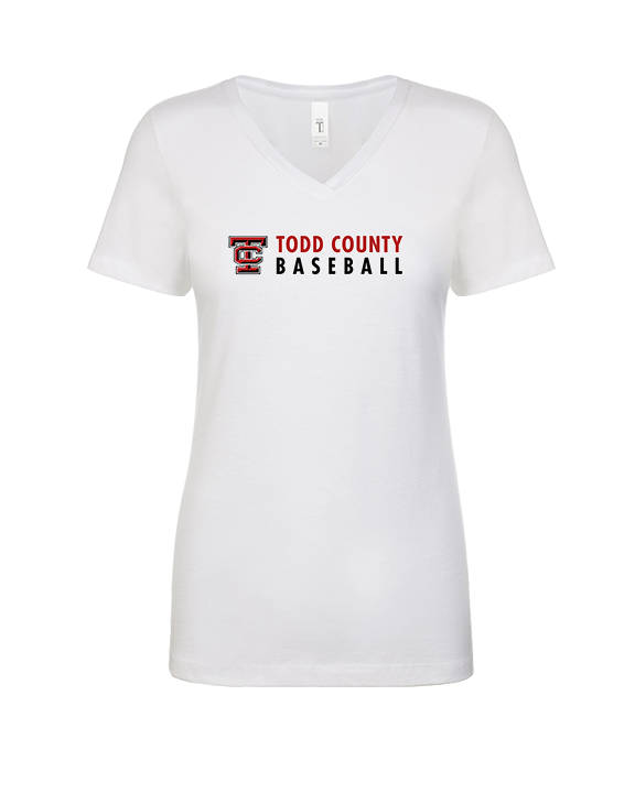 Todd County HS Baseball Basic - Womens V-Neck