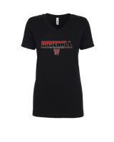 Todd County HS Baseball Cut - Womens Vneck