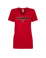 Todd County HS Baseball Cut - Womens Vneck