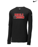 Todd County HS Baseball Pennant - Mens Nike Longsleeve