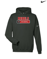 Todd County HS Baseball Pennant - Nike Club Fleece Hoodie