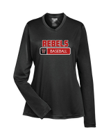 Todd County HS Baseball Pennant - Womens Performance Longsleeve