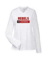 Todd County HS Baseball Pennant - Womens Performance Longsleeve