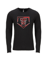 Todd County HS Baseball Plate - Tri-Blend Long Sleeve