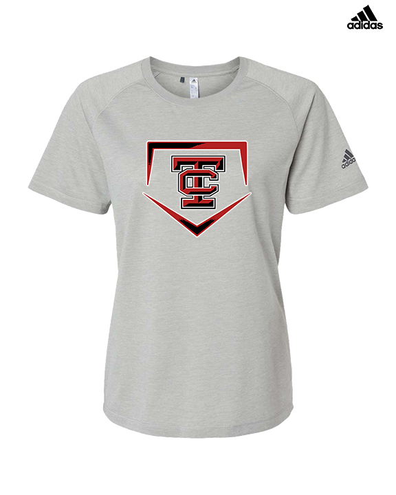 Todd County HS Baseball Plate - Womens Adidas Performance Shirt