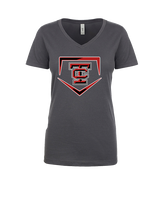 Todd County HS Baseball Plate - Womens Vneck