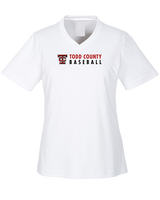 Todd County Middle School Baseball Basic - Womens Performance Shirt