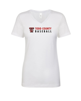 Todd County Middle School Baseball Basic - Womens V-Neck