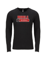 Todd County Middle School Baseball Pennant - Tri-Blend Long Sleeve