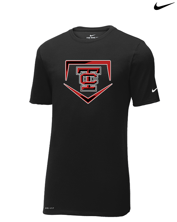 Todd County Middle School Baseball Plate - Mens Nike Cotton Poly Tee