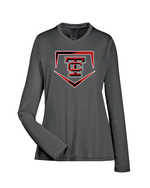 Todd County Middle School Baseball Plate - Womens Performance Longsleeve