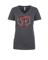 Todd County Middle School Baseball Plate - Womens V-Neck