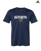 Tomahawk HS Baseball Mascot - Mens Adidas Performance Shirt