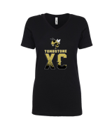 Tombstone HS Cross Country XC Splatter - Womens Vneck