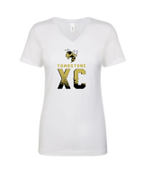 Tombstone HS Cross Country XC Splatter - Womens Vneck