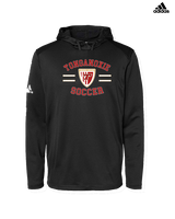Tonganoxie HS Soccer Curve - Mens Adidas Hoodie