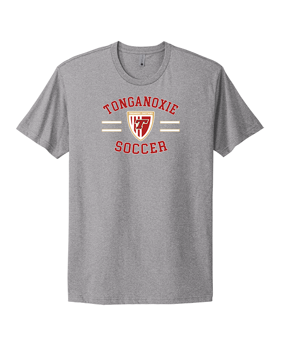 Tonganoxie HS Soccer Curve - Mens Select Cotton T-Shirt