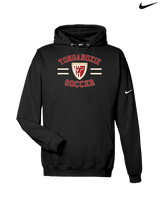 Tonganoxie HS Soccer Curve - Nike Club Fleece Hoodie