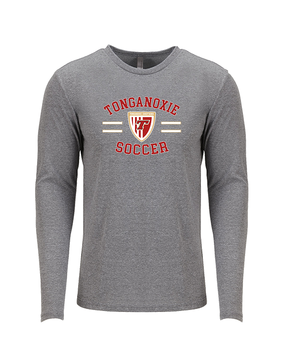Tonganoxie HS Soccer Curve - Tri-Blend Long Sleeve