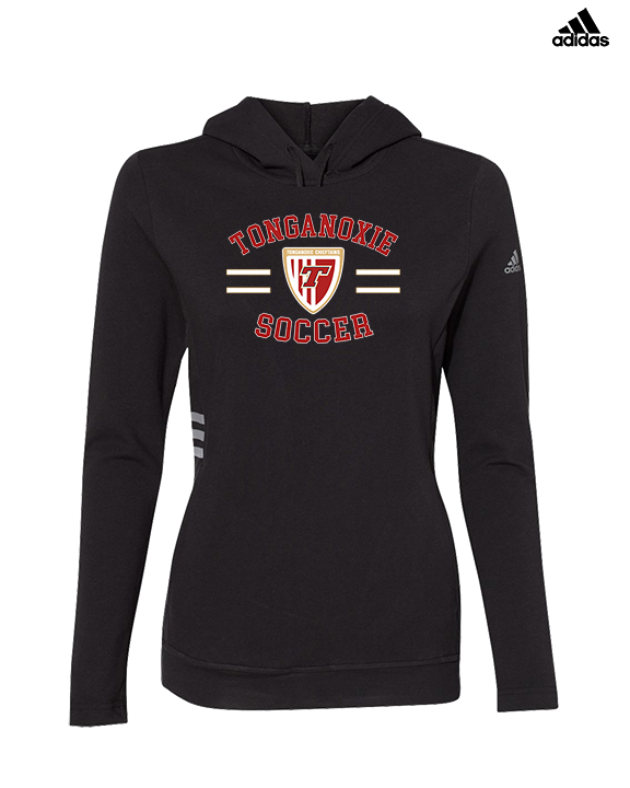 Tonganoxie HS Soccer Curve - Womens Adidas Hoodie