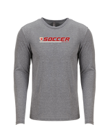 Tonganoxie HS Soccer Lines - Tri-Blend Long Sleeve