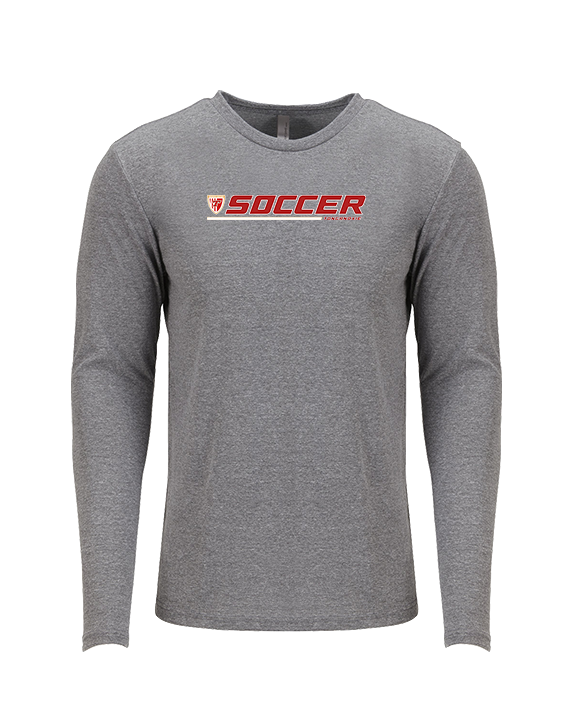 Tonganoxie HS Soccer Lines - Tri-Blend Long Sleeve