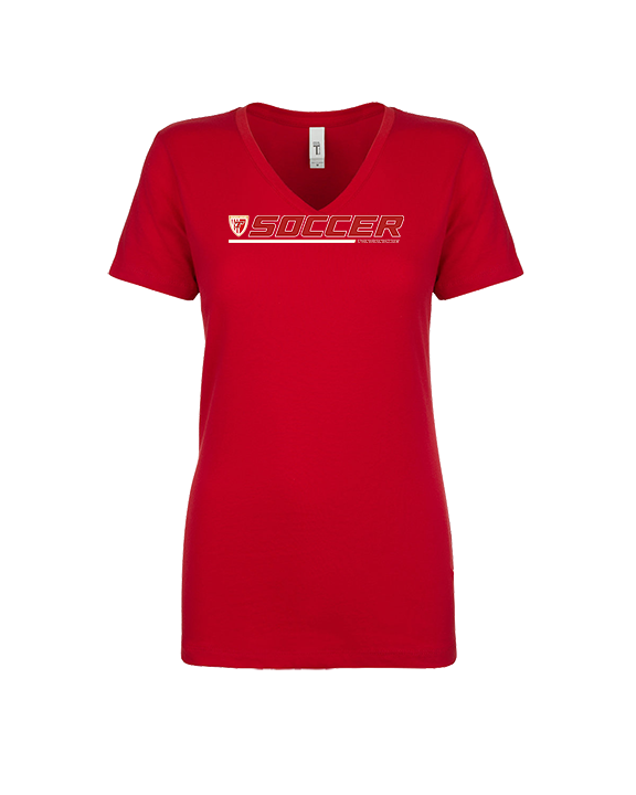 Tonganoxie HS Soccer Lines - Womens Vneck