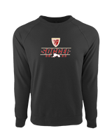Tonganoxie HS Soccer Soccer Lines - Crewneck Sweatshirt