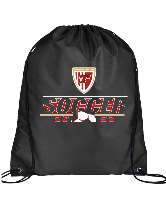 Tonganoxie HS Soccer Soccer Lines - Drawstring Bag