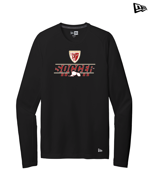 Tonganoxie HS Soccer Soccer Lines - New Era Performance Long Sleeve