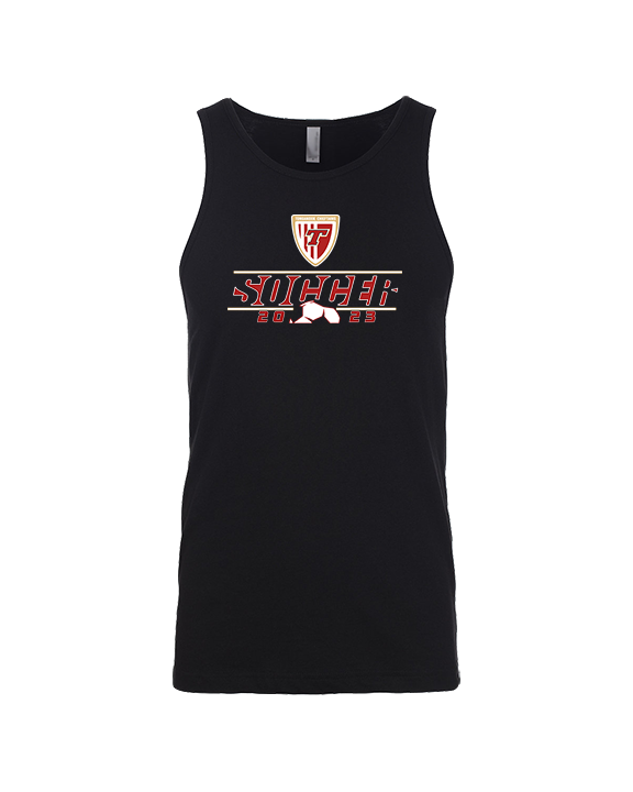 Tonganoxie HS Soccer Soccer Lines - Tank Top