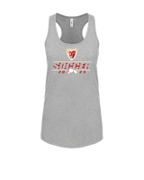 Tonganoxie HS Soccer Soccer Lines - Womens Tank Top