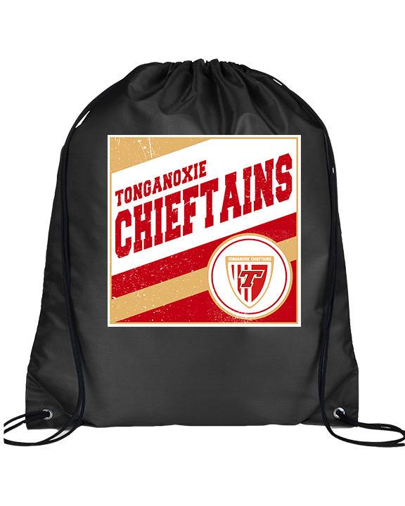 Tonganoxie HS Soccer Square - Drawstring Bag