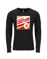 Tonganoxie HS Soccer Square - Tri-Blend Long Sleeve