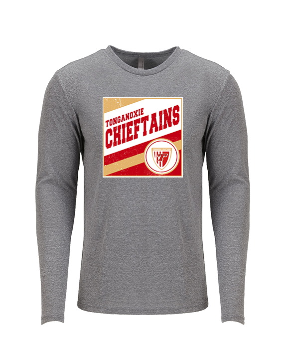 Tonganoxie HS Soccer Square - Tri-Blend Long Sleeve