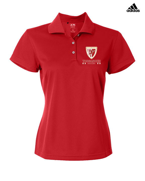 Tonganoxie HS Soccer Stacked - Adidas Womens Polo