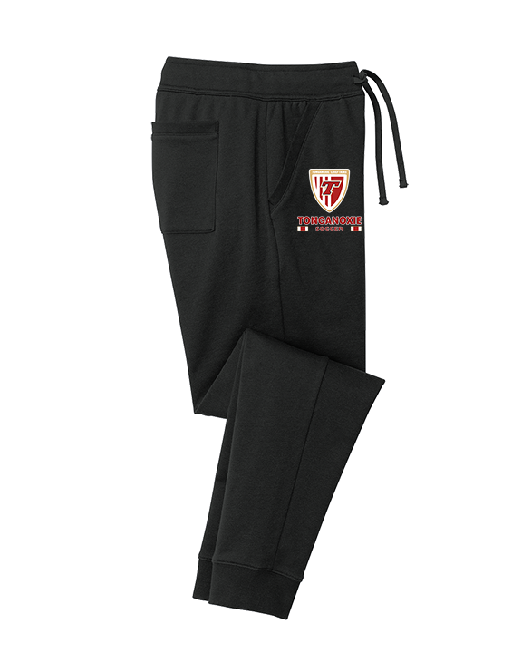 Tonganoxie HS Soccer Stacked - Cotton Joggers