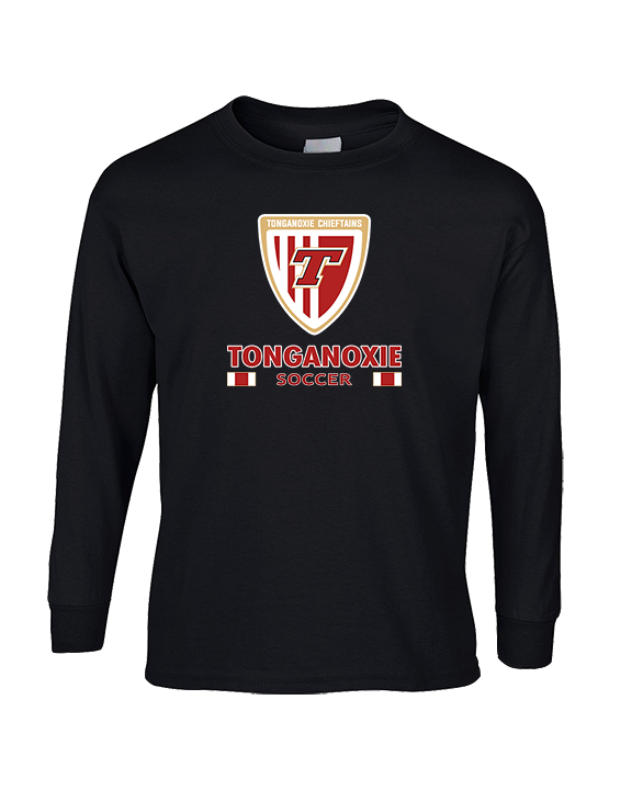 Tonganoxie HS Soccer Stacked - Cotton Longsleeve