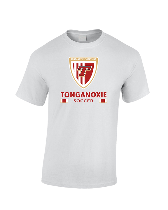 Tonganoxie HS Soccer Stacked - Cotton T-Shirt