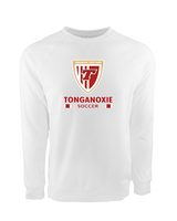 Tonganoxie HS Soccer Stacked - Crewneck Sweatshirt
